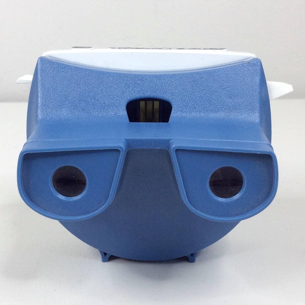 Vintage 1960s 1970s GAF View-Master Model H Lighted Viewer Blue